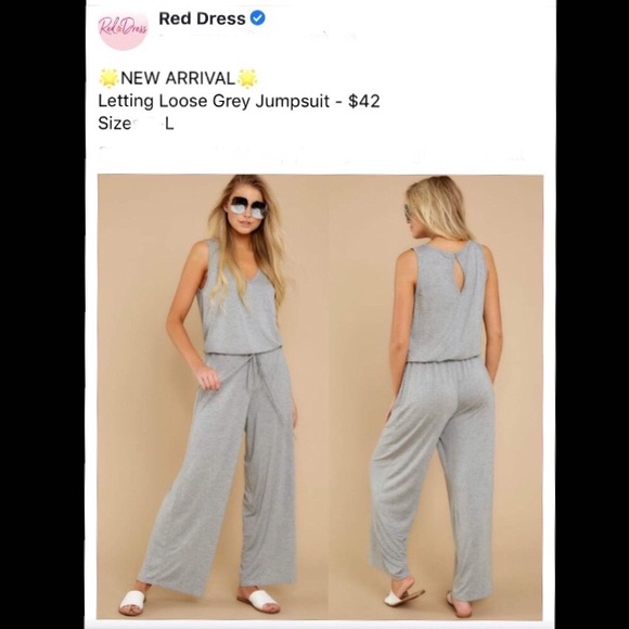 ❌SOLD❌ RED DRESS BOUTIQUE Letting Loose Jumpsuit - Picture 7 of 11